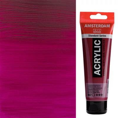 Talens Amsterdam akrilna boja, 120 ml - 567, permanent red violet