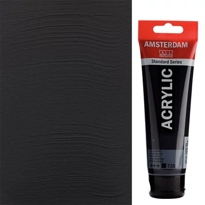 Talens Amsterdam akrilna boja, 120 ml - 735, oxide black