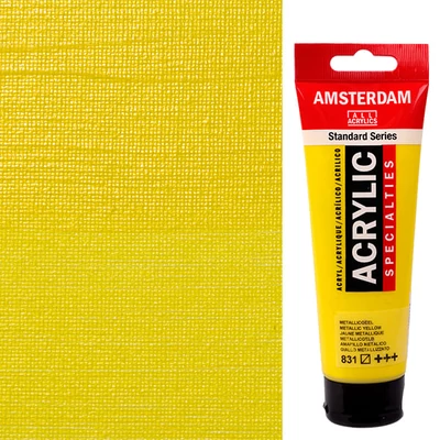 Talens Amsterdam akrilna boja, 120 ml - 831, metallic yellow