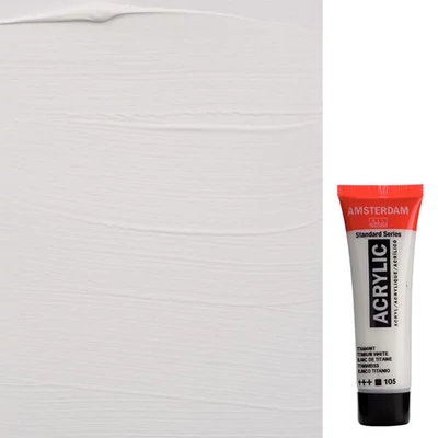 Talens Amsterdam akrilna boja, 20 ml - 105, titanium white
