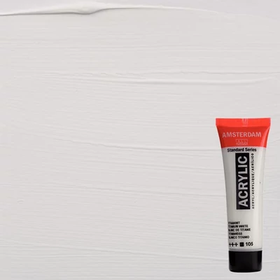 Talens Amsterdam akrilna boja, 20 ml - 105, titanium white