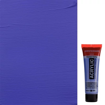 Talens Amsterdam akrilna boja, 20 ml - 519, ultramarine violet light