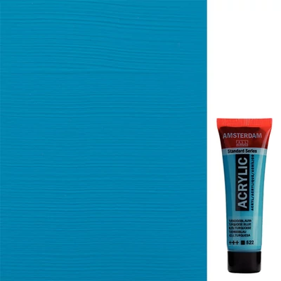 Talens Amsterdam akrilna boja, 20 ml - 522, turquoise blue
