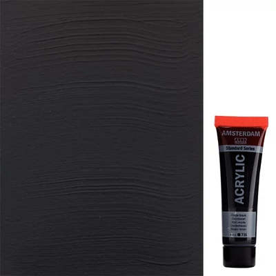 Talens Amsterdam akrilna boja, 20 ml - 735, oxide black