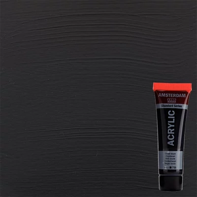 Talens Amsterdam akrilna boja, 20 ml - 735, oxide black