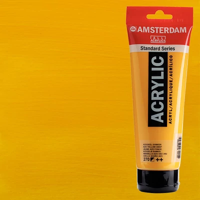 Talens Amsterdam akrilna boja, 250 ml - 270, azo yellow deep