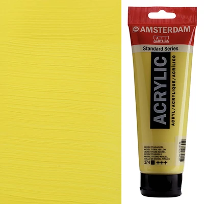 Talens Amsterdam akrilna boja, 250 ml - 274, nickel titanium yellow