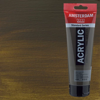 Talens Amsterdam akrilna boja, 250 ml - 408, raw umber