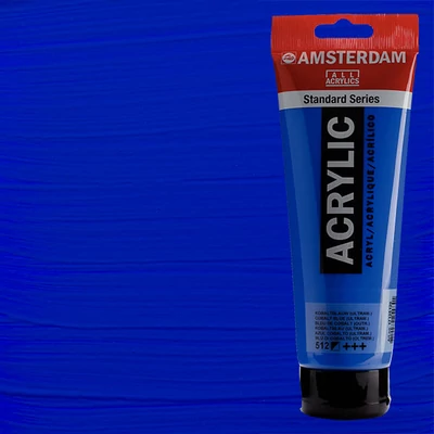 Talens Amsterdam akrilna boja, 250 ml - 512, cobalt blue (ultramarine)