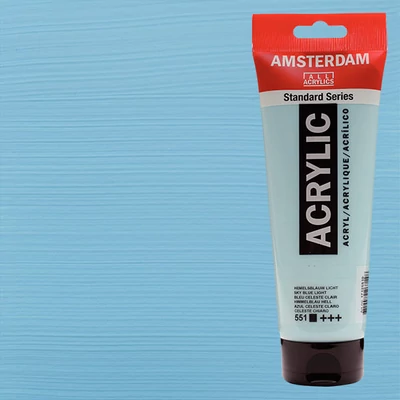 Talens Amsterdam akrilna boja, 250 ml - 551, sky blue light