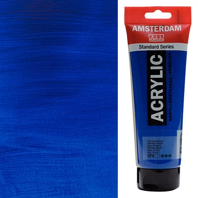 Talens Amsterdam akrilna boja, 250 ml - 570, phthalo blue