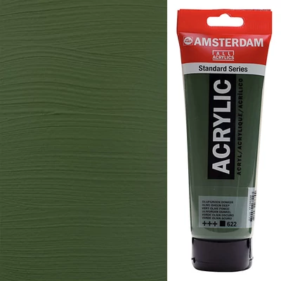 Talens Amsterdam akrilna boja, 250 ml - 622, olive green deep
