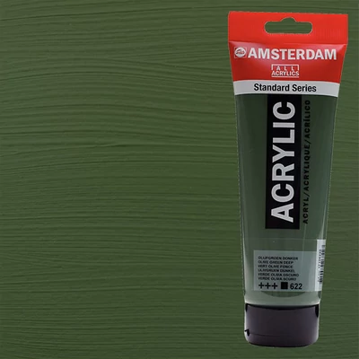 Talens Amsterdam akrilna boja, 250 ml - 622, olive green deep