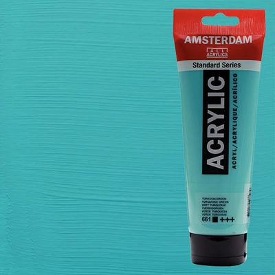 Talens Amsterdam akrilna boja, 250 ml - 661, turquoise green