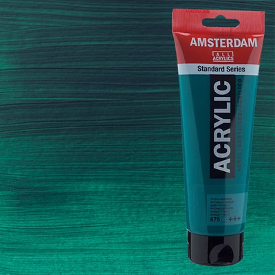 Talens Amsterdam akrilna boja, 250 ml - 675, phthalo green