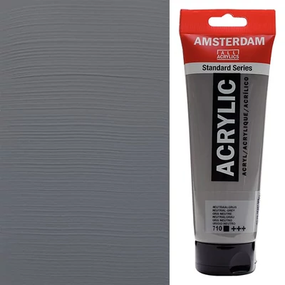Talens Amsterdam akrilna boja, 250 ml - 710, neutral grey
