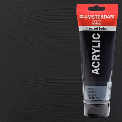 Talens Amsterdam akrilna boja, 250 ml - 735, oxide black