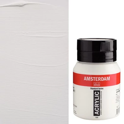 Talens Amsterdam akrilna boja, 500 ml - 105, titanium white