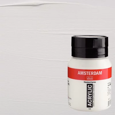 Talens Amsterdam akrilna boja, 500 ml - 105, titanium white