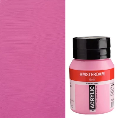 Talens Amsterdam akrilna boja, 500 ml - 385, quinacridone rose light