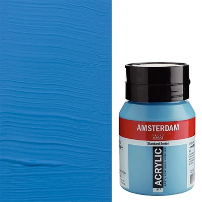 Talens Amsterdam akrilna boja, 500 ml - 517, king's blue