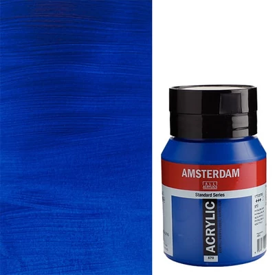 Talens Amsterdam akrilna boja, 500 ml - 570, phthalo blue