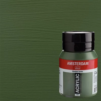 Talens Amsterdam akrilna boja, 500 ml - 622, olive green deep