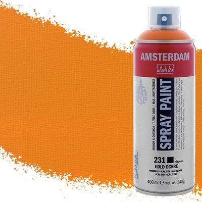 Talens Amsterdam akrilna boja u spreju na bazi vode, 400 ml - 231, gold ochre