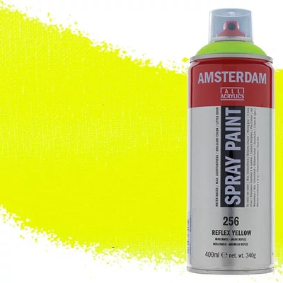 Talens Amsterdam akrilna boja u spreju na bazi vode, 400 ml - 256, reflex yellow