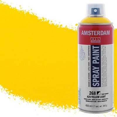 Talens Amsterdam akrilna boja u spreju na bazi vode, 400 ml - 268, azo yellow light