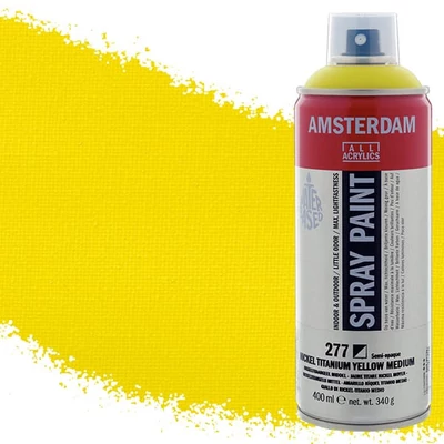 Talens Amsterdam akrilna boja u spreju na bazi vode, 400 ml - 277, nickel titanium yellow medium