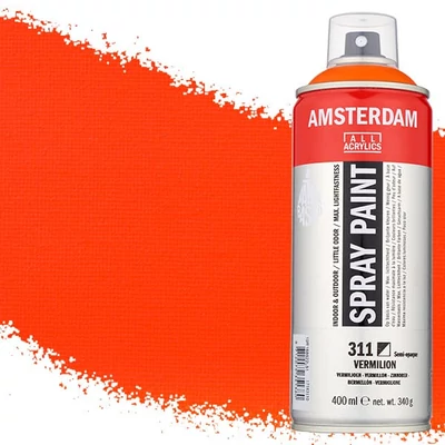 Talens Amsterdam akrilna boja u spreju na bazi vode, 400 ml - 311, vermilion