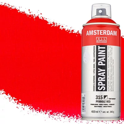 Talens Amsterdam akrilna boja u spreju na bazi vode, 400 ml - 315, pyrrole red