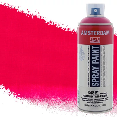 Talens Amsterdam akrilna boja u spreju na bazi vode, 400 ml - 348, permanent red purple
