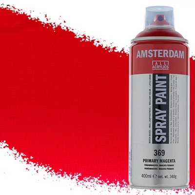 Talens Amsterdam akrilna boja u spreju na bazi vode, 400 ml - 369, primary magenta