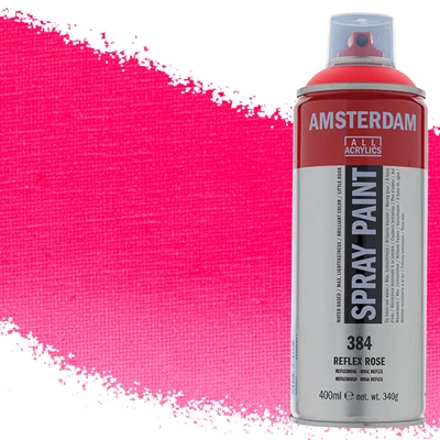 Talens Amsterdam akrilna boja u spreju na bazi vode, 400 ml - 384, reflex rose