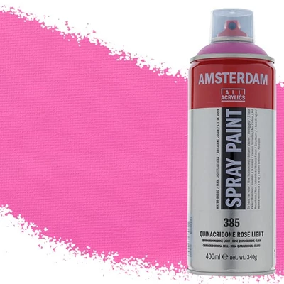Talens Amsterdam akrilna boja u spreju na bazi vode, 400 ml - 385, quinacridone rose light