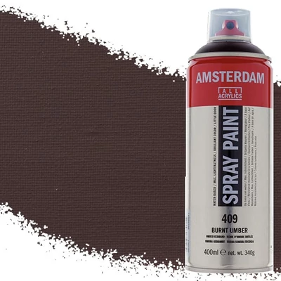 Talens Amsterdam akrilna boja u spreju na bazi vode, 400 ml - 409, burnt umber
