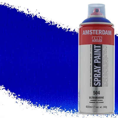 Talens Amsterdam akrilna boja u spreju na bazi vode, 400 ml - 504, ultramarine
