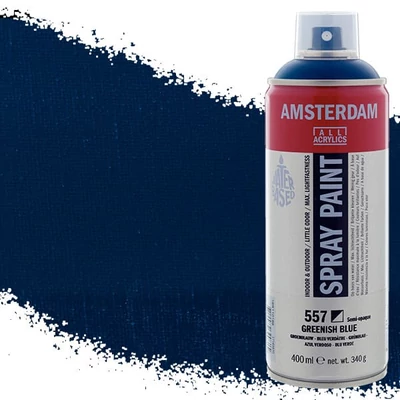 Talens Amsterdam akrilna boja u spreju na bazi vode, 400 ml - 557, greenish blue