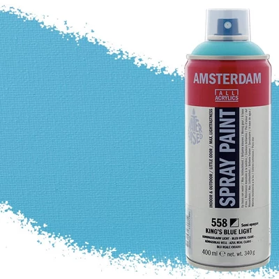 Talens Amsterdam akrilna boja u spreju na bazi vode, 400 ml - 558, king's blue light
