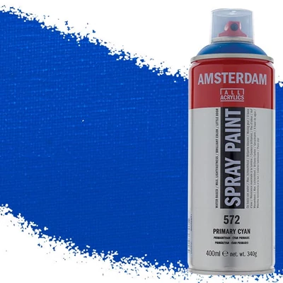Talens Amsterdam akrilna boja u spreju na bazi vode, 400 ml - 572, primary cyan