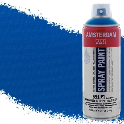 Talens Amsterdam akrilna boja u spreju na bazi vode, 400 ml - 591, manganese blue phthalo deep