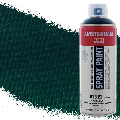 Talens Amsterdam akrilna boja u spreju na bazi vode, 400 ml - 623, sap green