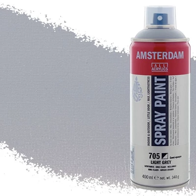 Talens Amsterdam akrilna boja u spreju na bazi vode, 400 ml - 705, light grey