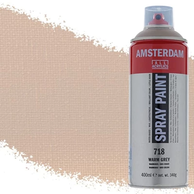 Talens Amsterdam akrilna boja u spreju na bazi vode, 400 ml - 718, warm grey