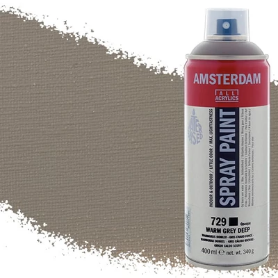 Talens Amsterdam akrilna boja u spreju na bazi vode, 400 ml - 729, warm grey deep