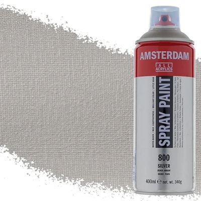 Talens Amsterdam akrilna boja u spreju na bazi vode, 400 ml - 800, silver