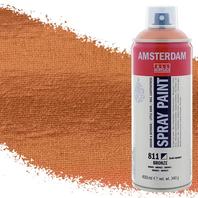 Talens Amsterdam akrilna boja u spreju na bazi vode, 400 ml - 811, bronze