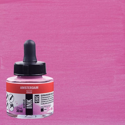 Talens Amsterdam akrilna tinta 30 ml - 385, quinacridone rose light
